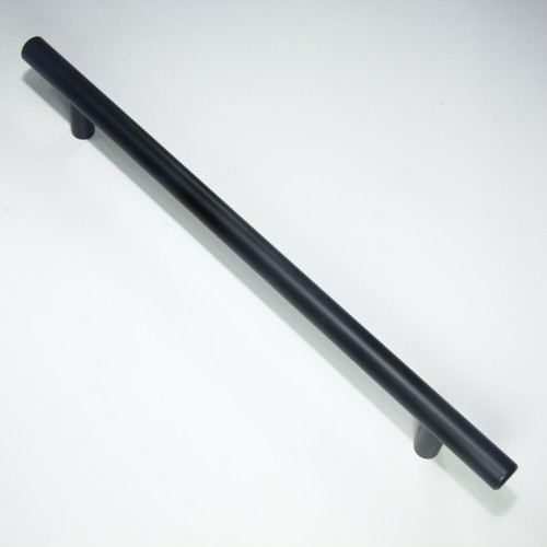 7093 Ручка-рейлинг д12мм 192мм матовый черный R-3020-192 BL
